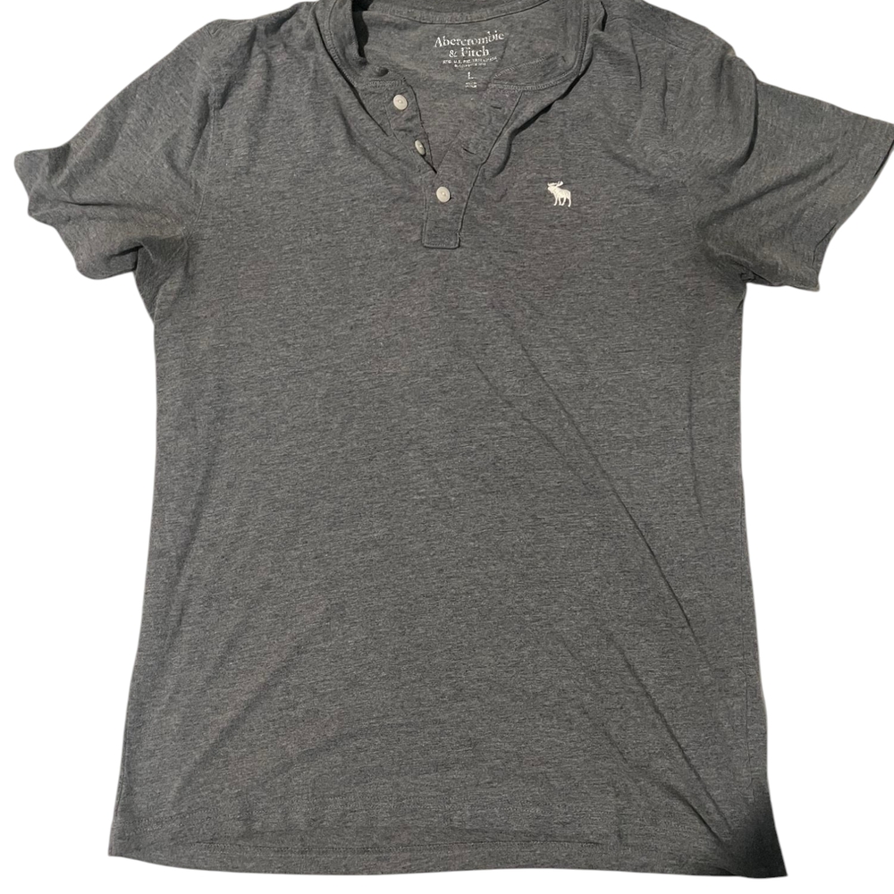 Abercrombie & Fitch Gray Polo Shirt